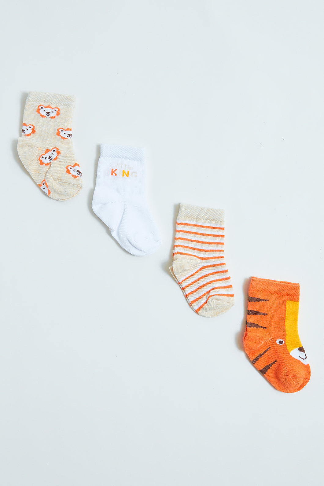 Animal Print Ankle-Length Sock (4-Pack)