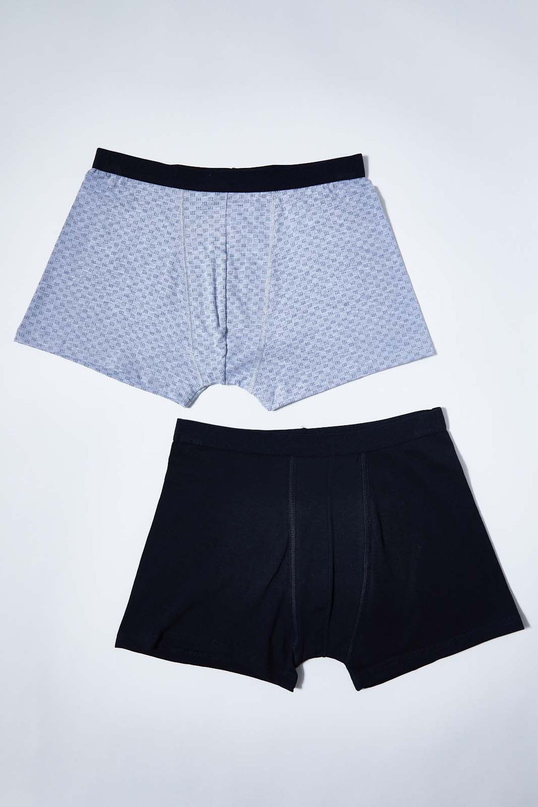 Black/Grey Hipster Briefs (2-Pack)