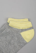 Load image into Gallery viewer, Grey/Yellow Ankle Socks (2-Pack)
