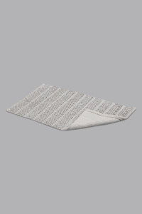 Grey Popcorn Bathmat