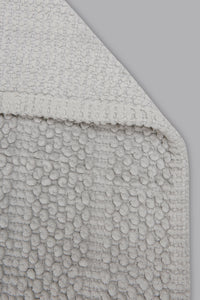 Grey Popcorn Bathmat