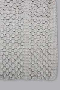 Grey Popcorn Bathmat