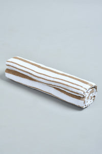 Brown Stripe Bath Towel