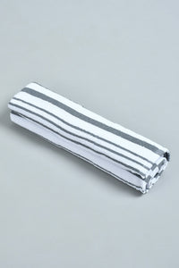 Grey Stripe Bath Towel