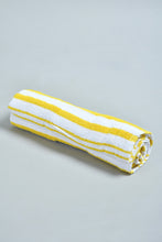 Load image into Gallery viewer, Yellow Stripe Bath Towel
