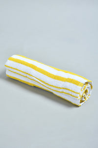 Yellow Stripe Bath Towel