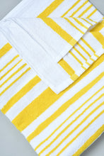 Load image into Gallery viewer, Yellow Stripe Bath Towel
