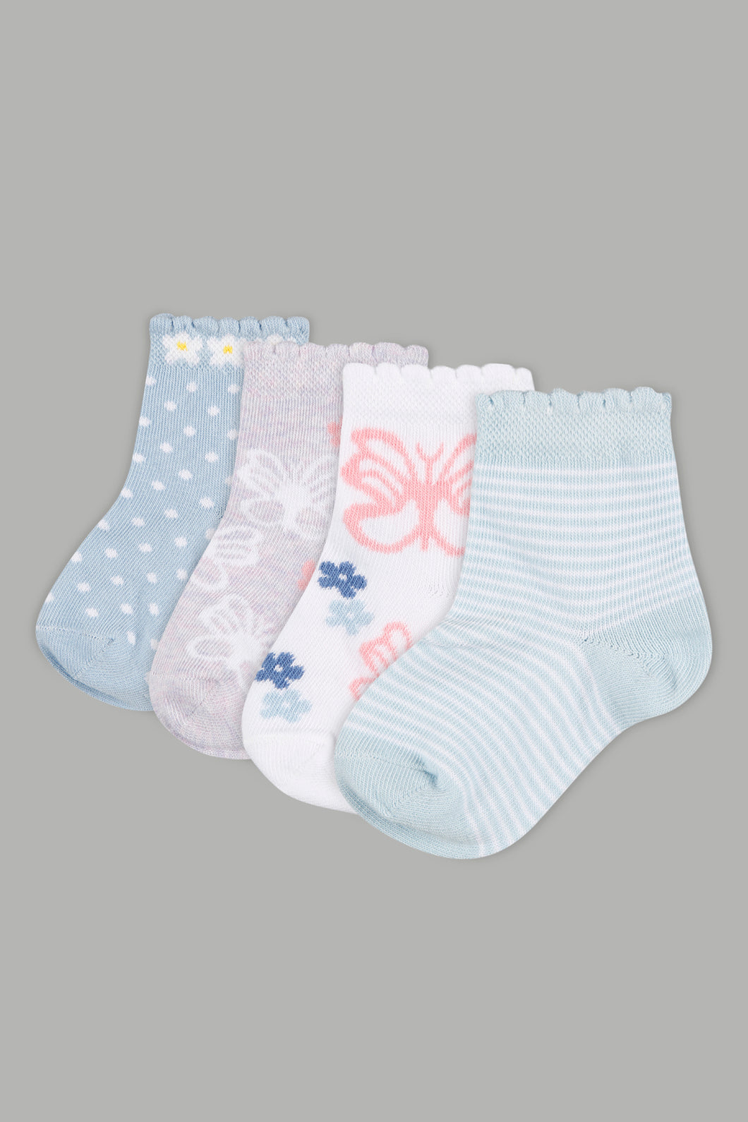 Assorted Design Print Socks (4-Pack) - REDTAG