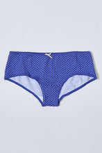 Load image into Gallery viewer, Blue/White Printed Boyleg Brief (Pack Of 5)
