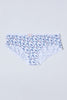 Blue/White Printed Boyleg Brief (Pack Of 5)