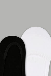 Black/White Invisible Socks (Pack Of 3) - REDTAG