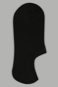 Black Plain Sports Socks (5-Pack)