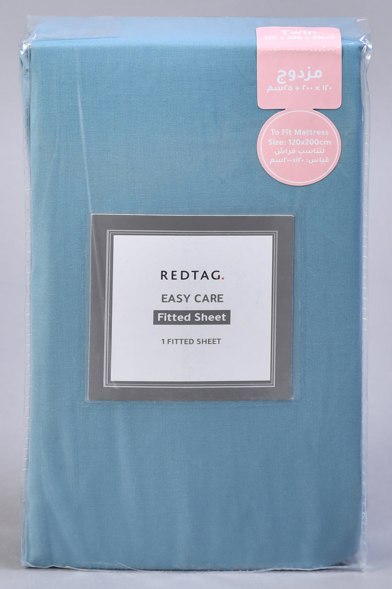 Blue Fitted Sheet (Twin Size)
