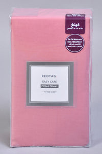 Pink Fitted Sheet (King Size)