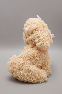 Furry Beige Plush Puppy Toy