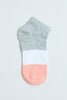 Peach/White Stripe Polka Ankle Socks (3-Pack)