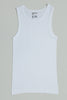 White Sleeveless Basic Vest (2-Pack)