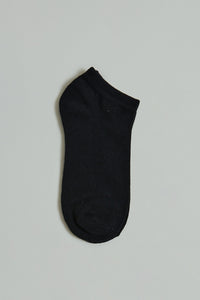 Black/Beige/White Ankle Socks (3-Pack)