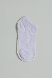 Blush/Maroon/Purple Melange Ankle Socks (3-Pack)