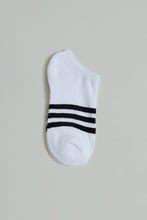 Load image into Gallery viewer, Grey/White/Black Ankle Socks (3-Pack)
