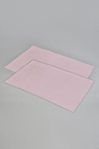 Pink Flat Sheet Set (King Size)