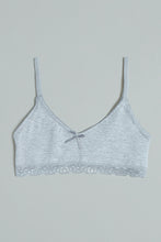 Load image into Gallery viewer, Grey Stripes/White Plain Bras (Pack of 2)
