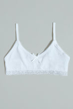 Load image into Gallery viewer, Grey Stripes/White Plain Bras (Pack of 2)
