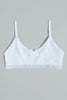 Grey Stripes/White Plain Bras (Pack of 2)