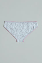 Load image into Gallery viewer, Grey Floral and Pink Hipster Briefs (Pack of 2)
