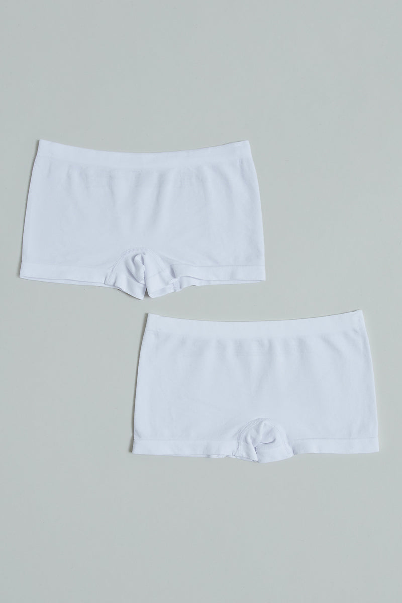 White Boxer Briefs (Pack of 2)