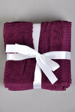 Load image into Gallery viewer, Purple Face Towel Set (4 Piece)
