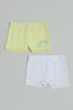 White/Yellow Boxer Shorts (Pack of 2)
