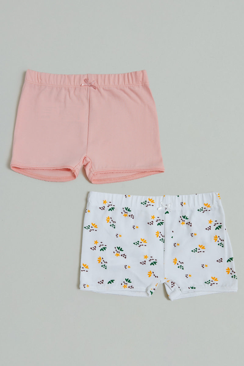 White/Pink Boxer Shorts (Pack of 2)