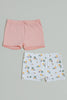 White/Pink Boxer Shorts (Pack of 2)