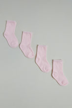 Load image into Gallery viewer, Pink Ankle Length Socks (4 Piece)
