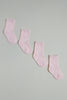 Pink Ankle Length Socks (4 Piece)