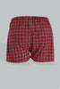 Navy/Red Woven Checked Boxers (Pack of 2)