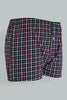 Red/Navy Woven Check Boxers (Pack of 2)