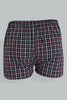 Red/Navy Woven Check Boxers (Pack of 2)