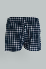 Load image into Gallery viewer, Red/Navy Woven Check Boxers (Pack of 2)
