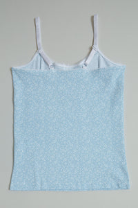 White/Blue Floral Vests (Pack of 2)