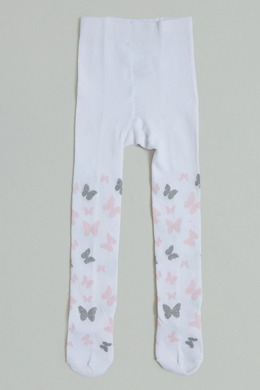 White Butterfly Lurex Tights