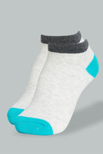 Load image into Gallery viewer, Grey Ankle Socks For Senior Boys (Pack of 2)
