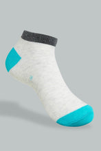 Load image into Gallery viewer, Grey Ankle Socks For Senior Boys (Pack of 2)
