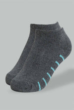 Load image into Gallery viewer, Grey Ankle Socks For Senior Boys (Pack of 2)
