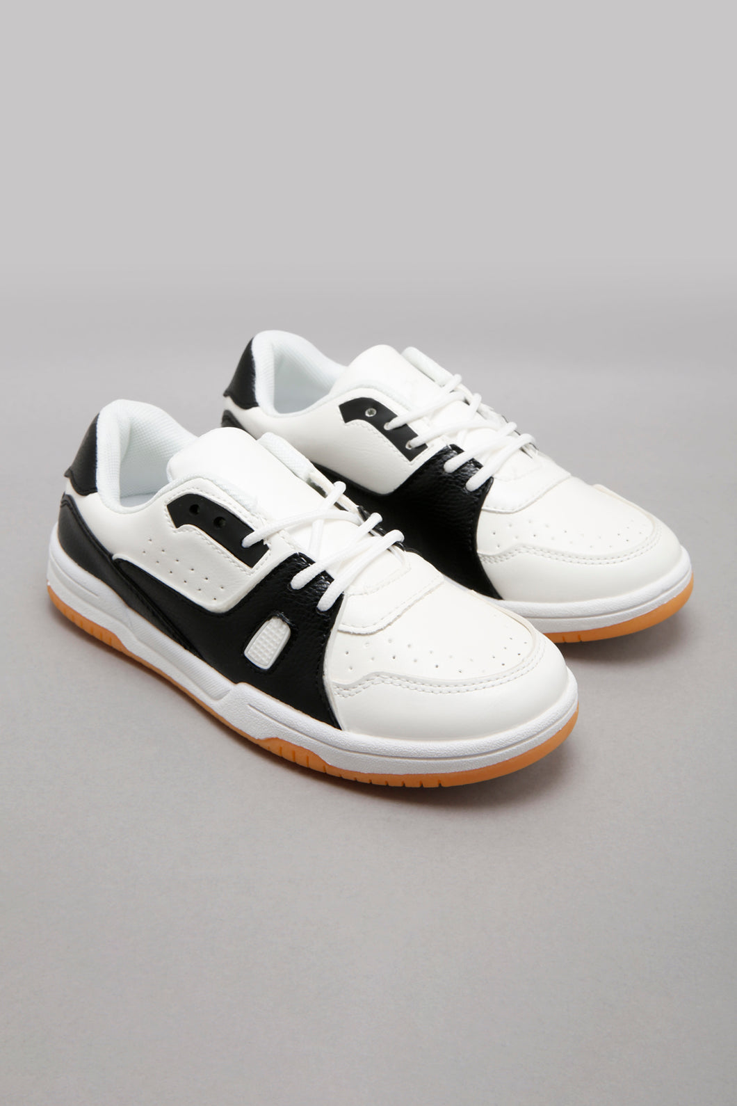 White Colour Block Sneaker