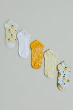 Load image into Gallery viewer, Assorted Jacquard Ankle Socks (5-Pack)
