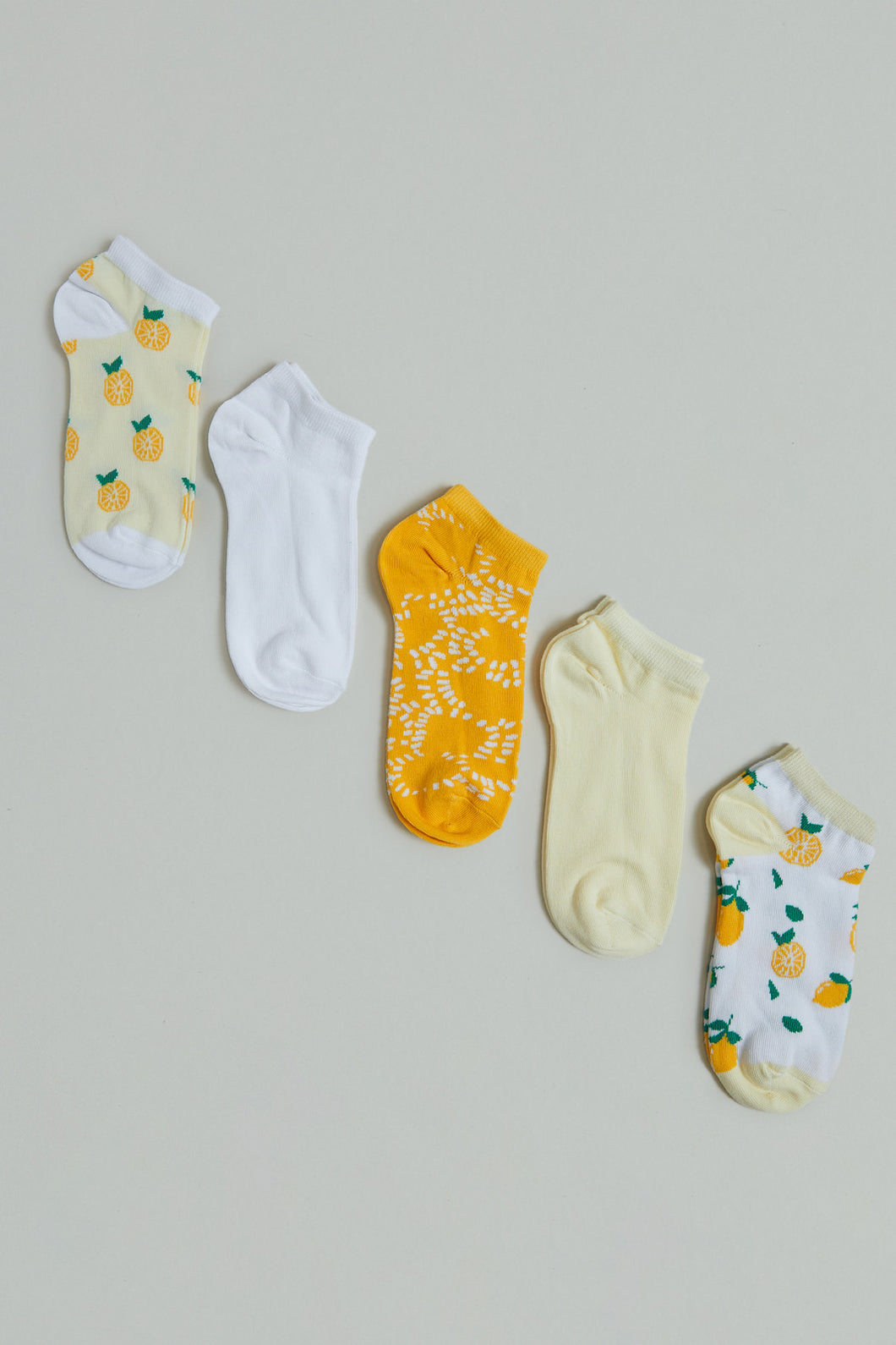 Assorted Jacquard Ankle Socks (5-Pack)