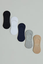 Load image into Gallery viewer, Assorted Plain Invisible Socks (5-Pack)
