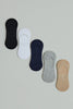 Assorted Plain Invisible Socks (5-Pack)